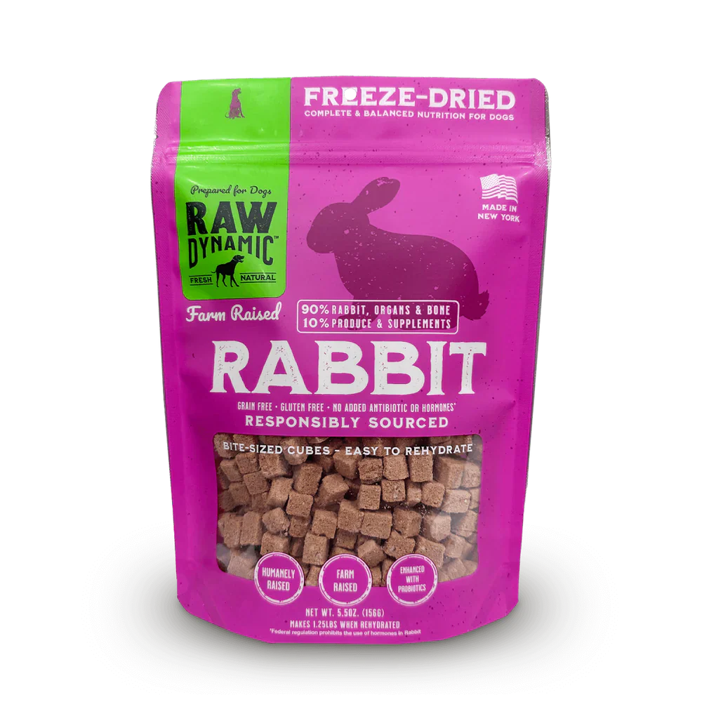 Raw Dynamic Freeze Dried Rabbit Dog Food