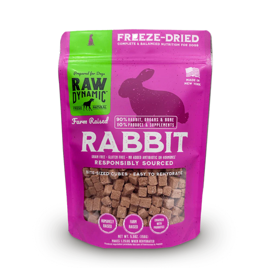 Raw Dynamic Freeze Dried Rabbit Dog Food