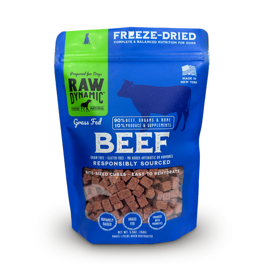 Raw Dynamic Freeze Dried Beef Dog Food