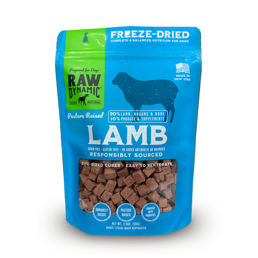 Raw Dynamic Freeze Dried Lamb Dog Food
