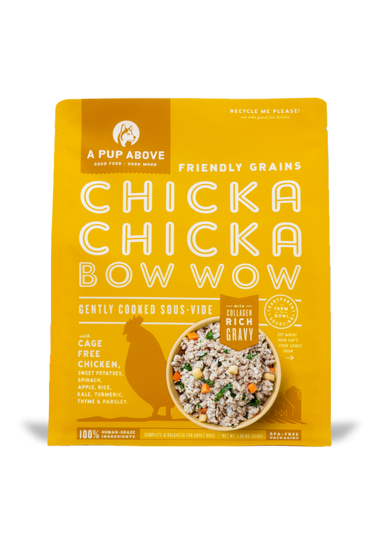 A Pup Above Chicka Chicka Bow Wow Gently Cooked Frozen Dog Food