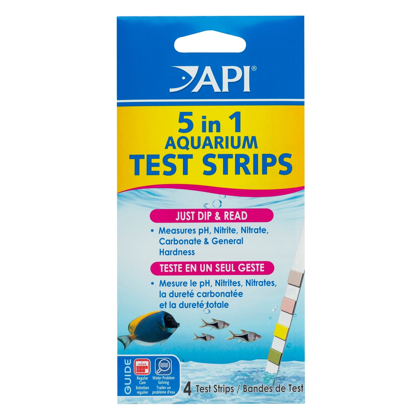 API 5-In-1 Test Strips Freshwater And Saltwater Aquarium Test Strips